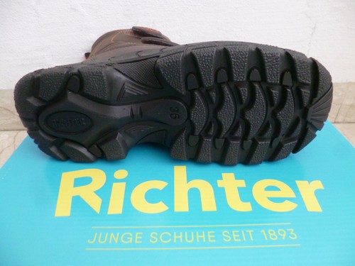 Richter Kids Boots Slip-On Boots Ankle Boots Winter Boots Brown New - Picture 8 of 10