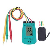 Phase Tester Rotary Field Meter AC 40 600V 3 Phase Sequence Presence Rotation Tes...