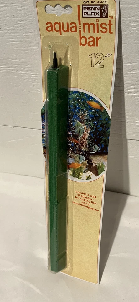 Penn Plax Vintage Pecera Acuario Piedra de Aire Aqua Niebla Bar 12” 1990 Nuevo Foto 3 de 4
