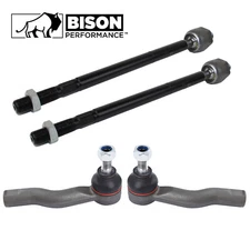 Bison Performance 4pc Inner & Outer Steering Tie Rod End Kit For RAV4 2004-2005