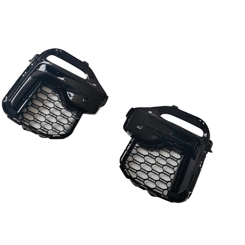 Front Bumper Side Fog Light Vent Trim Grille For BMW X5 G05 2019-23 Gloss Black - Picture 3 of 8