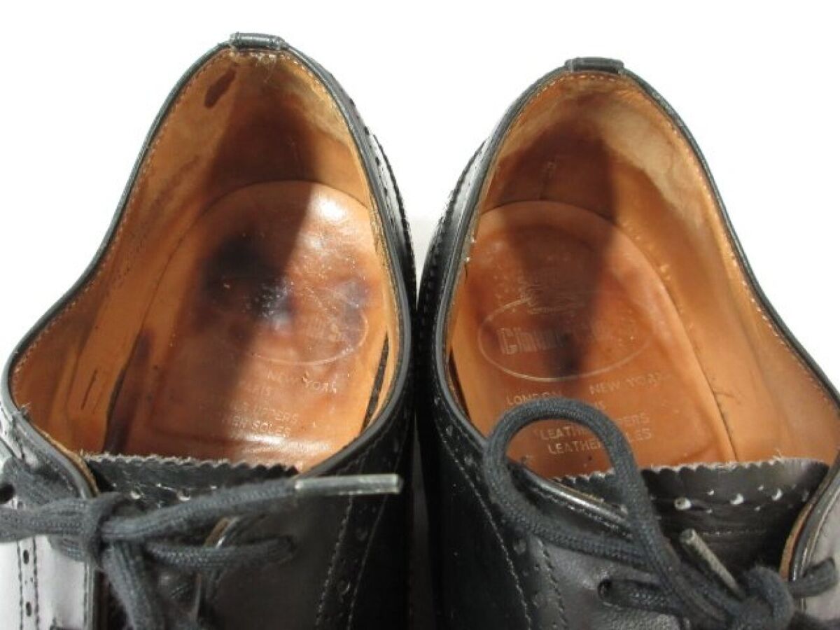Church's Black Leather CHETWYND 3 Cities Full Brogue Shoes Church's Black Leather CHETWYND 3 Cities Full Brogue Shoes