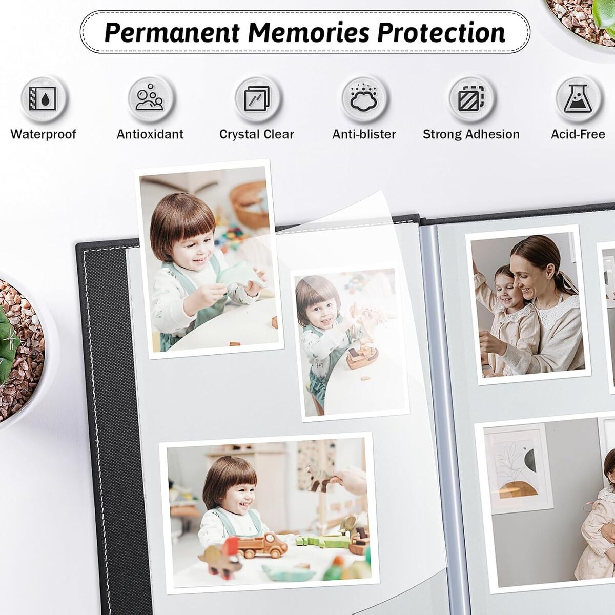 Popotop Photo Album Self Adhesive Scrapbook for 10.5 Popotop Photo Album Self Adhesive Scrapbook for 10.5