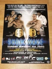 Pride FC Poster Shockwave 2005 - Fedor Emelianenko vs. Antonio Nogueira UFC Mint