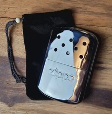 Zippo Chrome Hand Warmer With Soft Carrying Case