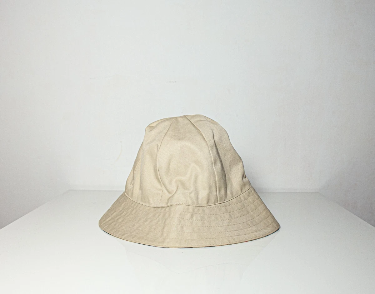 Burberry vintage reversible bucket hat logo nova chek