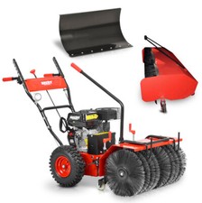 Kehrmaschine Benzin 62 cm Arbeitsbreite Schneeschild Auffangbehälter Kehrbesen