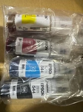 Epson OEM Genuine 544 Black & Color Ink Bottles
