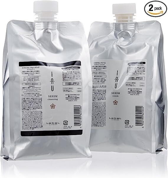Lebel IAU Serum Cleansing Shampoo 1000mL & Cream Treatment 1000mL