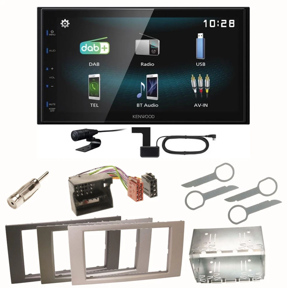 Kenwood DMX-125DAB Bluetooth USB Einbauset für Ford Focus C-Max Fiesta Transit - Bild 1 von 1