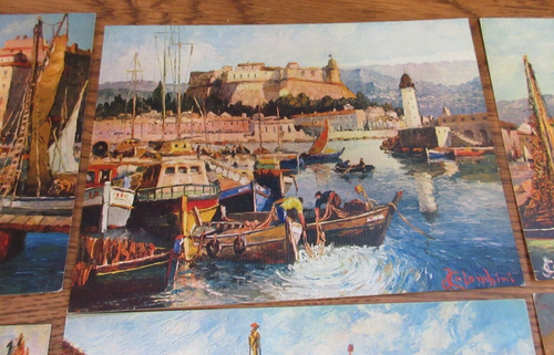 RARO Lotto di CARTOLINE d'epoca J. Colombini Francia / mai usate - Foto 3 di 18