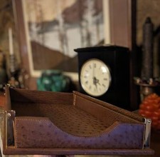 Vintage Ostrich Desktop Letter Holder.  Mark ...
