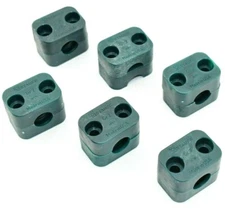 (Pack of 6) - 212.7-PP : Stauff Plastic Clamp Set - 1130005237 - Gr. 2 Green