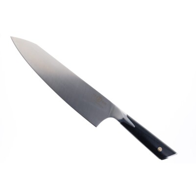 Two Sun Kitchen Fixed Blade Knife Black G10 Handle 14C28N Plain Edge TS602