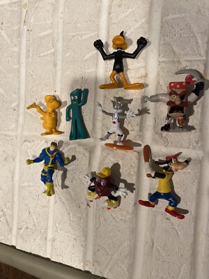Vintage 90 s Disney Figurine Lot -BullyLand Hand painted goofy made in Germany+