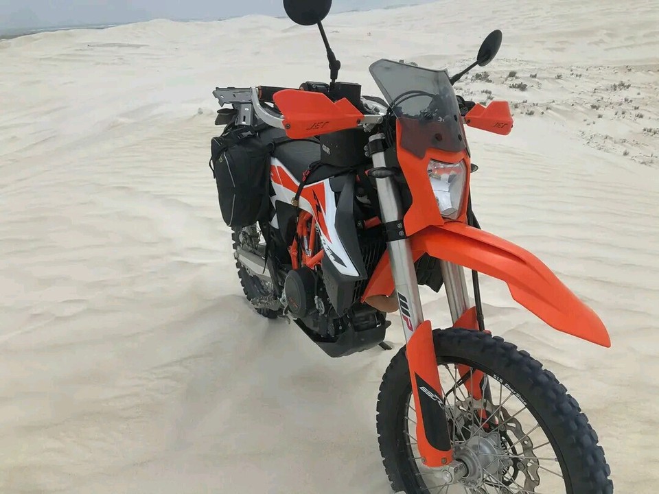 Motorrad Windschutzscheibe | Für Enduro & Supermoto | Transparent/Rauch | Einfache Montage