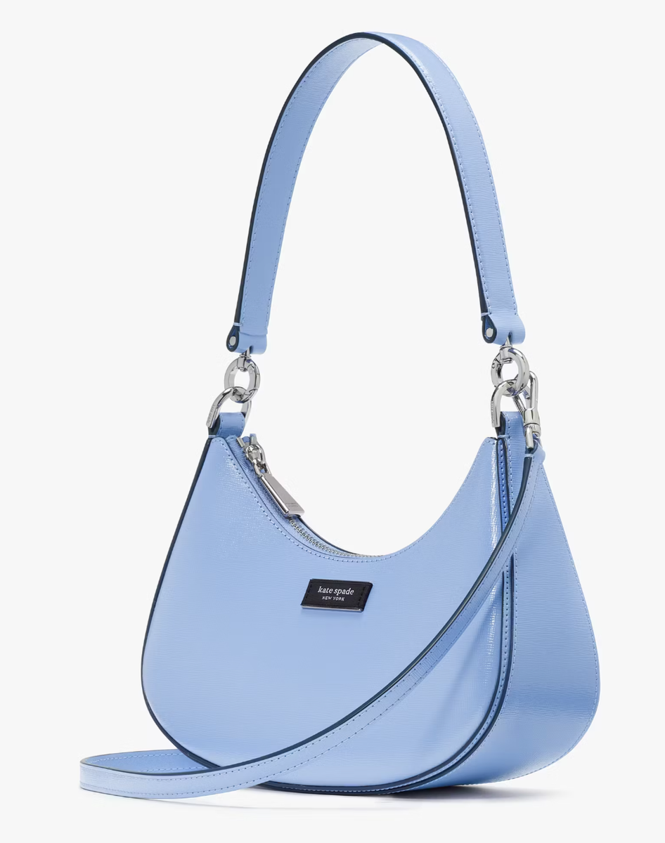 NWB Kate Spade Sam Icon Convertible Blue Leather Crossbody Purse