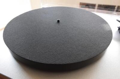 TECHPLAY TURNTABLE PLATTER MAT IEP11.5 29cm FULL SIZE NEW ANTI STATIC BLACK FELT