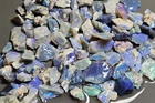 Australian Lightning Ridge NSW solid opal rough parcel 154.2 cts blue purple lot