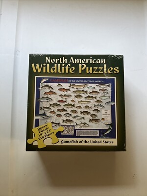 New 550pc Puzzle North American Wildlife Gamefish of the United States SEALED