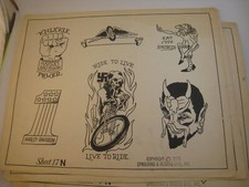 SPAULDING  ROGERS TATTOO FLASH LOT