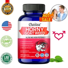 Horny Goat Weed with Maca Root Extract Ginseng Capsules High Strength