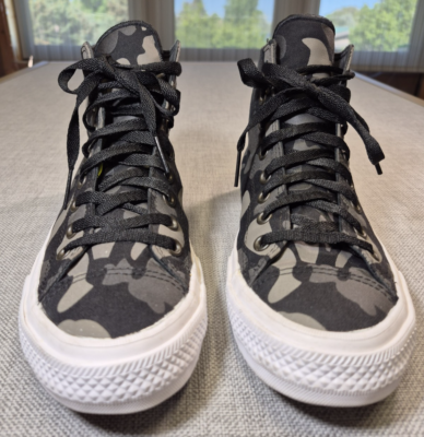 Converse  Men\'s Size 9 Chuck Taylor Camouflage All Star High‎ Sneakers Sandals Converse CTAS HI Camo 151157C Black Grey White Men main image 4