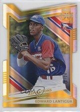 2022 Elite Extra Edition Aspirations Gold Die-Cut 8/24 Edward Lantigua #200 nd3