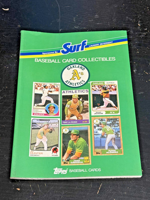 1988 Oakland A's Topps Surf Laundry Detergent Baseball Card Book Last One!