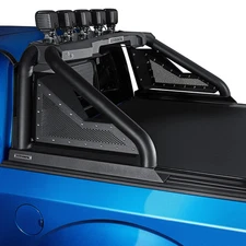 For Ford F-150 15-20 Textured Black Mild Steel Sport Bar 2.0 Complete Kit