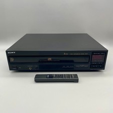 Sony CDP-C305 5 Disc CD Changer Tested OEM Remote RM-D306 Made in Japan 1990