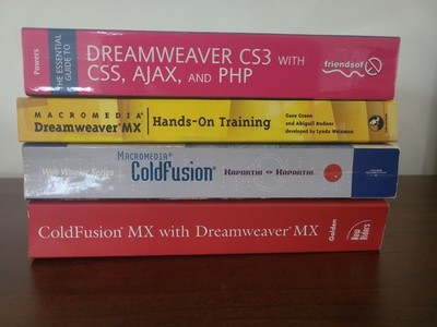 Macromedia Coldfusion And Dreamweaver Books Old School Web Development 2002-2007