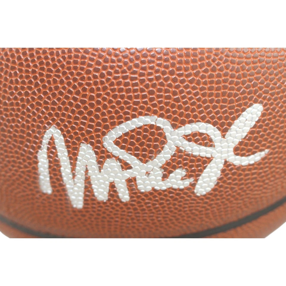 Magic Johnson Autographed Los Angeles Lakers Logo Basketball Beckett WIT 53083 - Image 2 of 4
