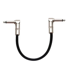 1*Guitar Effect Pedal Board Instrument Patch Cord Cables 13.8" 1/4" Right Angle