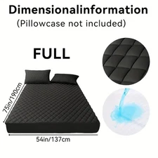 Quilted Waterproof Mattress Cover Pad Protector Cooling Breathable Fitted Topper