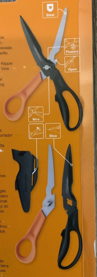 Fiskars Cuts+More Mehrzweckschere für Rechtshänder 23cm 184g Schere (DKF - Bild 4 von 4