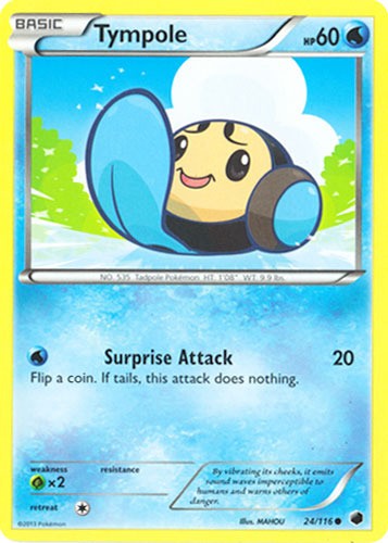 Tympole - 24/116 - Common (Lp) Plasma Freeze - Water Pokémon