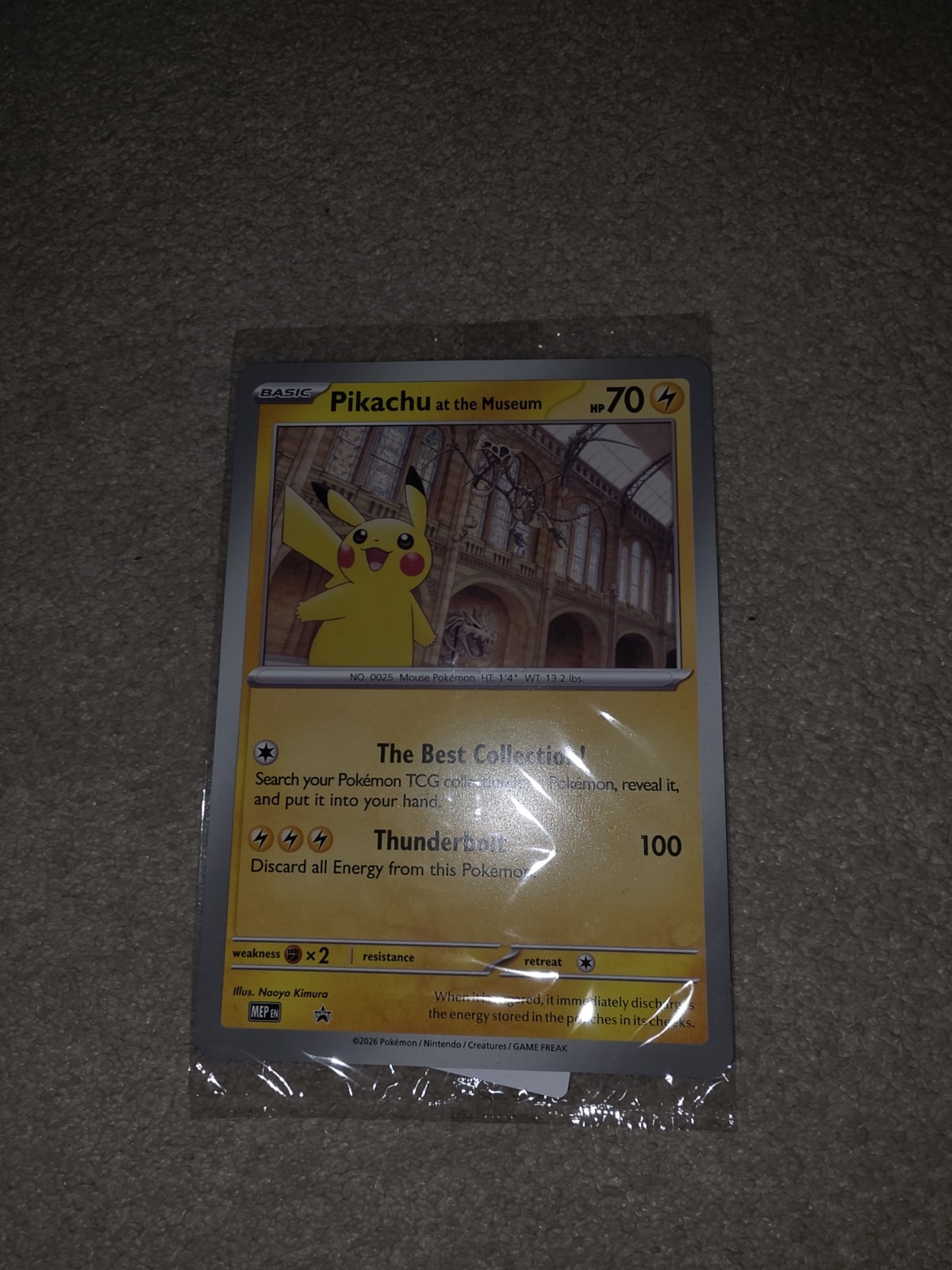 Sealed Pikachu At The Museum Jumbo Pokemon Card x1 ✅️