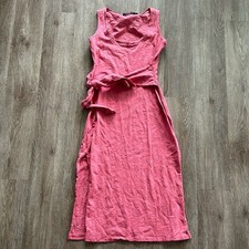 Lauren Ralph Lauren Sleeveless Slub Jersey Dress Red Sky Size 2 Scoopneck