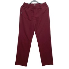 FIGS Technical Collection Scrub Pants Womens M Burgundy Joggers Elastic Waist