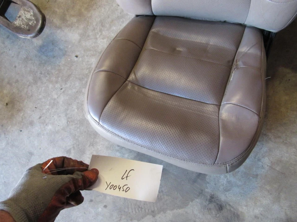 2000 Lincoln Navigator left driver front leather heated seat beige tan OEM - Imagem 4 de 4