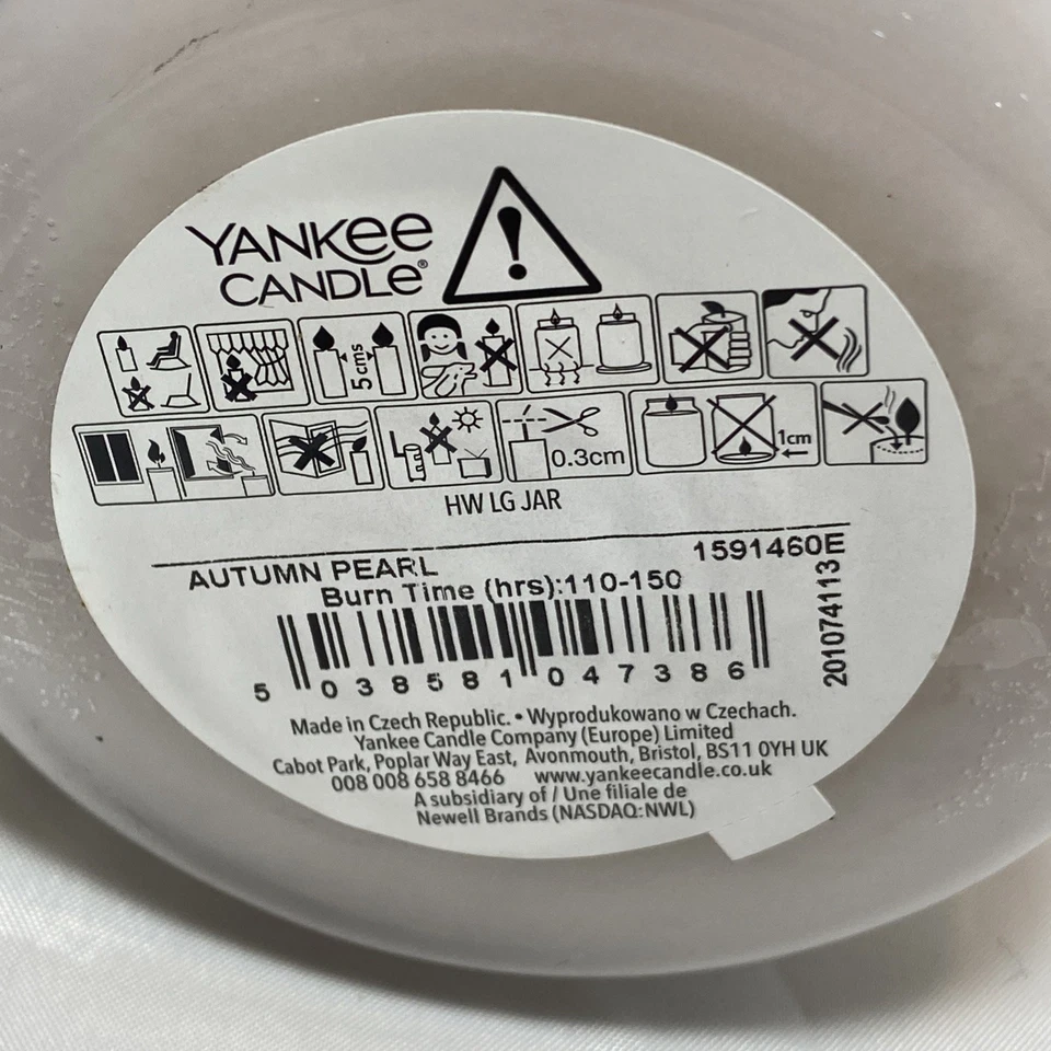 Vela Yankee outono frasco grande rara - Imagem 4 de 4