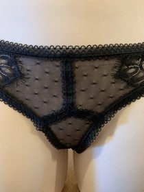 Maison Close Inspiration Divine Panty Black 6-8 BNWT Boxed Freepost