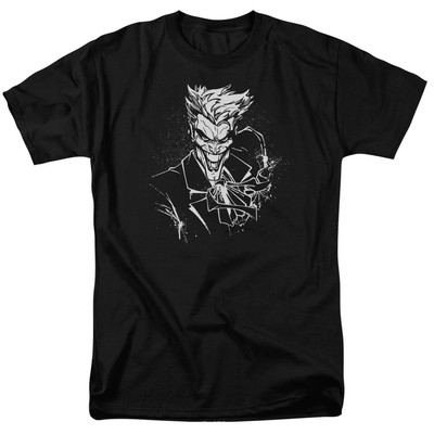 Batman Jokers Splatter Ile Mens T Shirt Black Officially Licensed