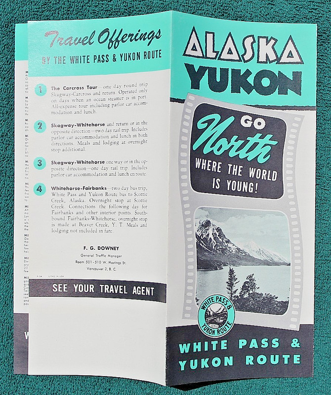 1940's White Pass & Yukon Railroad Alaska Railway Train Route Tok Junction AK