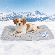 Dog Cooling Mat Q-Max 0.4 Cool Pad for Dogs and Cats, Washable Portable Pet S...