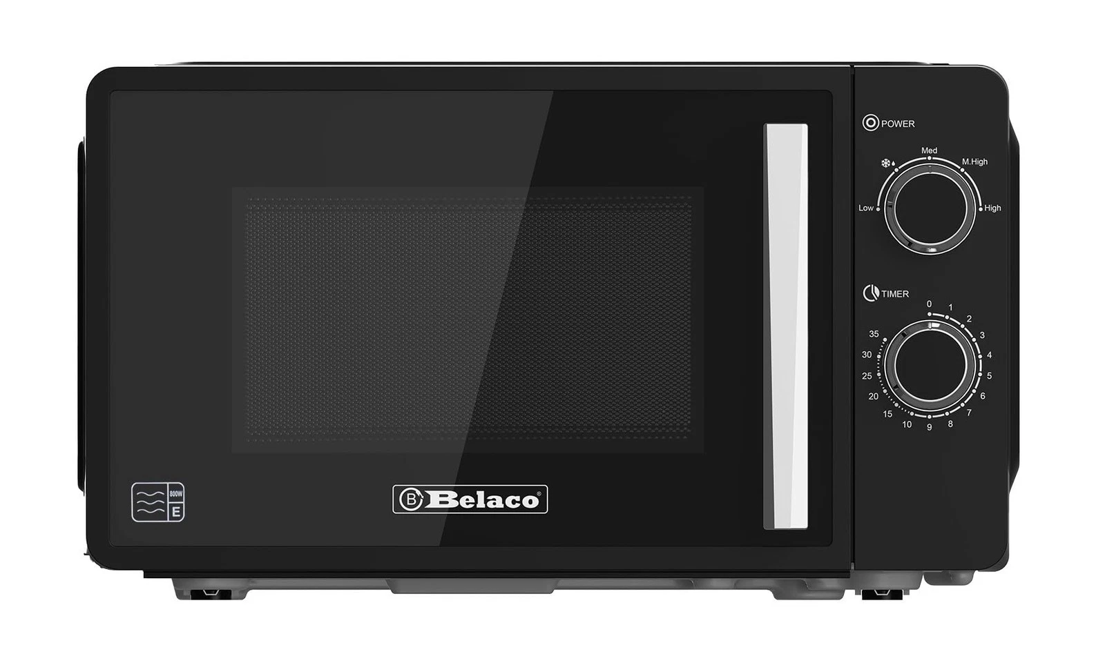 Belaco 800W Microwave Compact Size Microwave Oven with Manual Control 10 Power