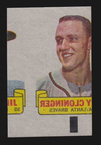 Tony Cloninger 1966 Topps Rub Offs card