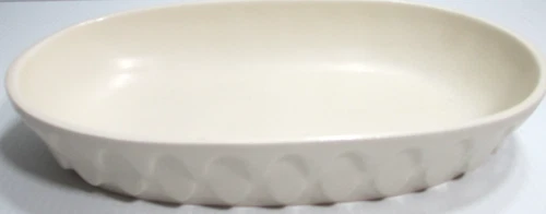 Vintage Red Wing Pottery Console Planter # 835 Ivory Oval 10" Long #3