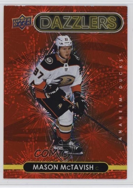 2021-22 Upper Deck Series 2 Dazzlers Red Mason McTavish #DZ-51 Rookie RC 17p7